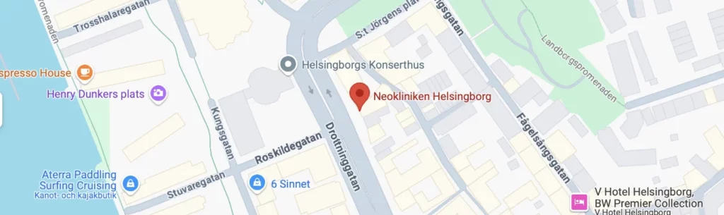 Karta Neokliniken Helsingborg