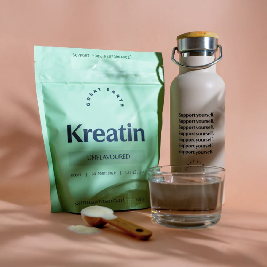 Kreatin med vatten Kreatin med vatten